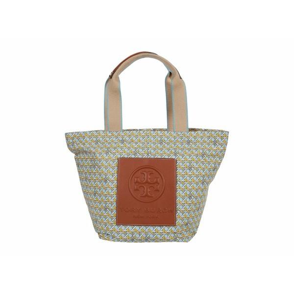 正規取扱店 トリーバーチ ハンドバッグ バッグ レディース Printed Nylon Small Tote Northern Blue Basket Weave 高級感 Www Skylanceronline Com