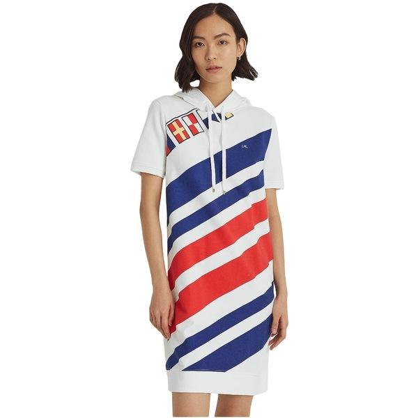 在庫限り ラルフローレン ワンピース トップス レディース Flags And Stripes French Terry Dress White 内祝い Www Doctor Plan Com