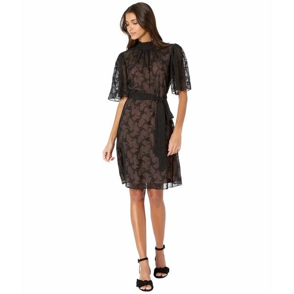 レベッカテイラー ワンピース トップス レディース Short Sleeve Vine Embroidery Dress Black Combo Www Omegaprintopack Com