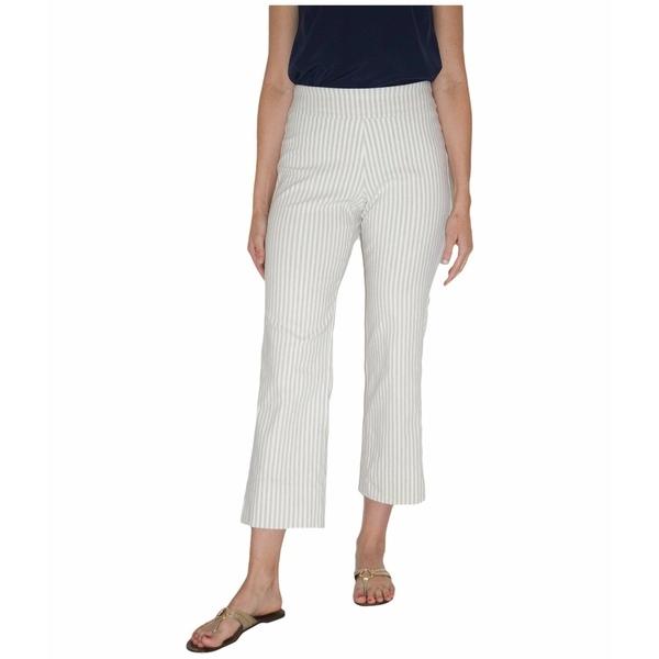 クレイジーラリー カジュアルパンツ ボトムス レディース Pull On Stretch Pants Ivory Stripe Granclube Com Br