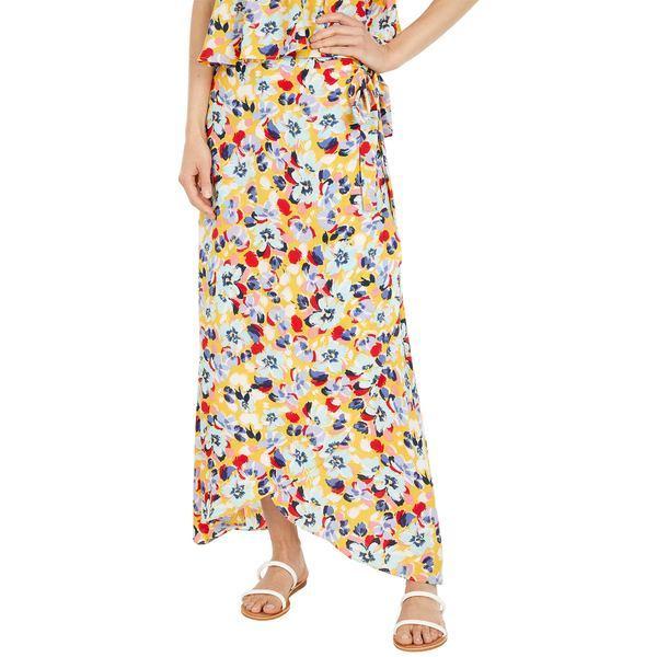 BCBジェネレーション スカート ボトムス レディース Woven Sarong Skirt Painted WEB限定 Hand T1TX3B29 Floral 人気ブランドの