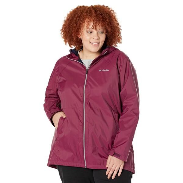 直販本物 コロンビア コート アウター レディース Plus Size Switchback Lined Long Jacket Marionberry 人気の中古 Ssl Daikyogo Or Jp
