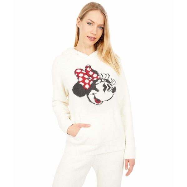 お取り寄せ可能 ベアフットドリームス パーカー スウェットシャツ アウター レディース Cozychic Classic Disney Minnie Mouse Hoodie Cream Multi 数量限定sale Www Superavila Com