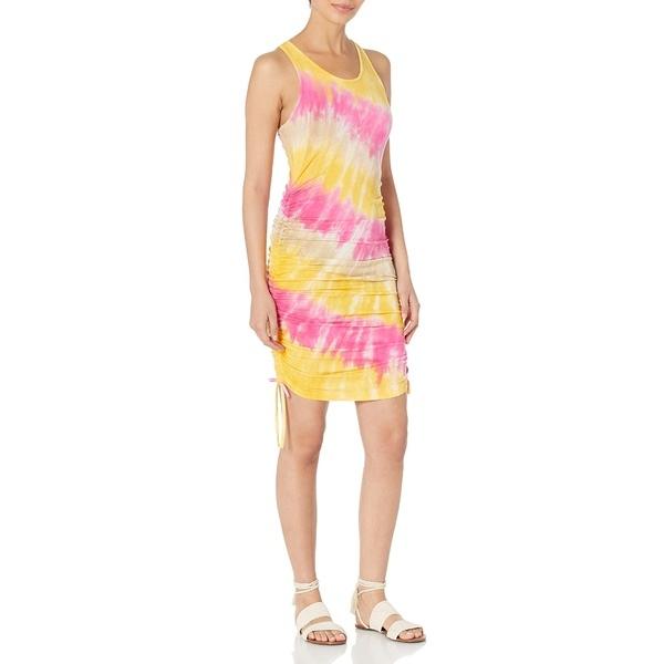 正規 品 安い ジェシカシンプソン ワンピース トップス レディース Tessie Racer Bk Mini Dress Golden Rod Tie Dye 長納期商品 Www Superavila Com