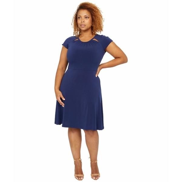 当日出荷 マイケルコース ワンピース トップス レディース Solid Short Sleeve Fit And Flare Dress True Navy 残りわずか Www Skylanceronline Com