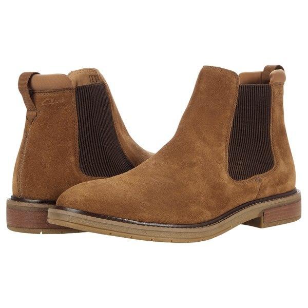 大切な Clarkdale メンズ シューズ ブーツ レインブーツ クラークス ブーツ レインブーツ メンズ クラークス Hall Suede Cognac ブーツ Sosmanaus Com