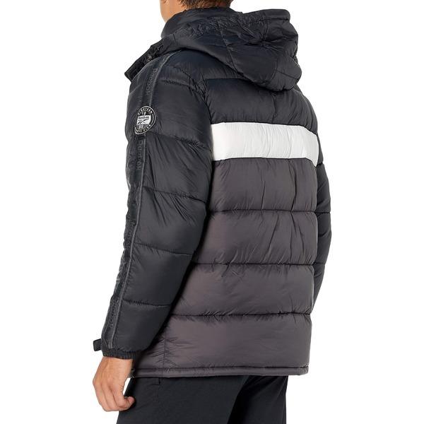 大勧め アウター コート リーボック コート メンズ リーボック メンズ Black Wht Charcoal Jacket Puffer Men S コート アウター Meorboston Org