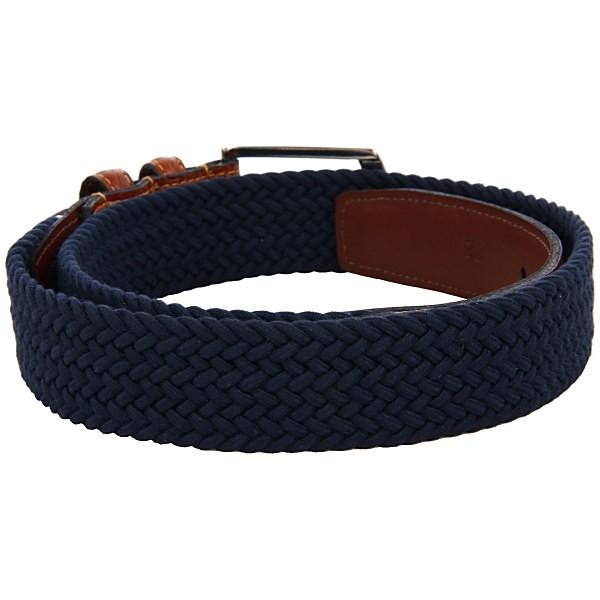 種類豊富な品揃え Italian 32mm メンズ ベルト トリーノレザー ベルト メンズ トリーノレザー サイズ交換無料 Woven Navy Elastic Cotton Multi 財布 帽子 ファッション小物