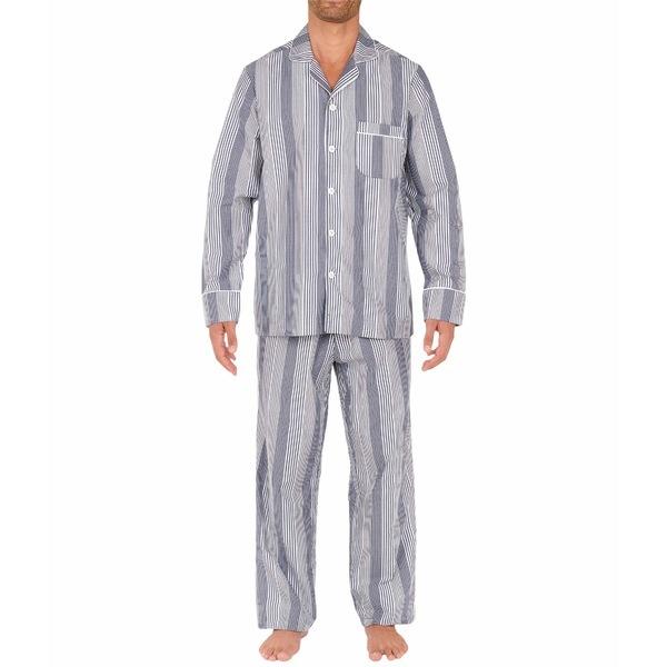 驚きの価格 メンズ アンダーウェア ナイトウェア ホム Mazargues Stripes Navy/White Sleepwear Woven Long パジャマ