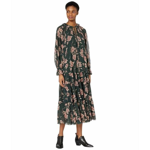 再再販 フリーピープル ワンピース トップス レディース Feeling Groovy Maxi Forest Combo 最適な材料 Skylanceronline Com