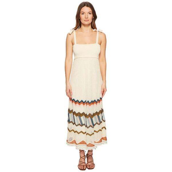レッドヴァレンティノ ワンピース トップス レディース Multicolor Chevron Intarsia Knit Dress Ecru Www Icvbrasil Com