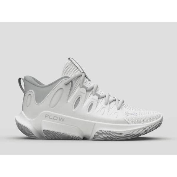 アンダーアーマー スニーカー シューズ レディース Under Armour Women's Flow Breakthru 4 Basketball Shoes White/Halo Gray/Met Silv｜asty-shop2｜03