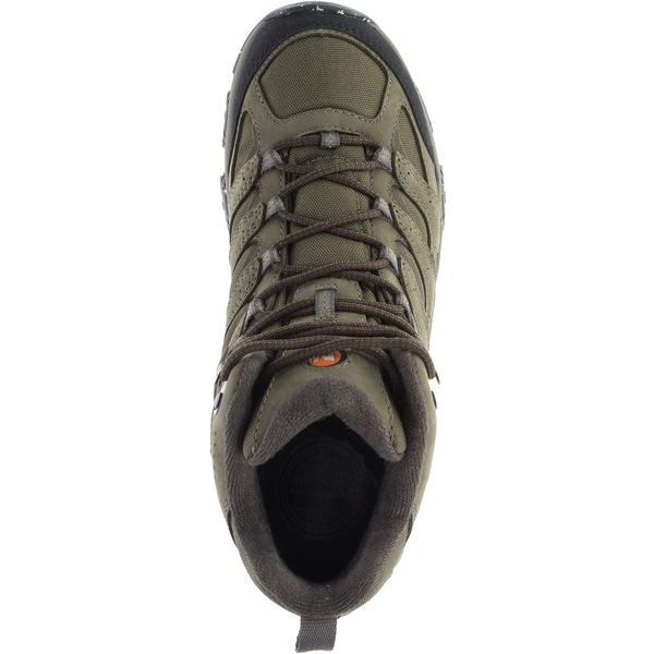 メレル シューズ メンズ フィットネス Merrell Men's Moab 3 Smooth Mid GORE-TEX Hiking Boots Olive｜asty-shop2｜04