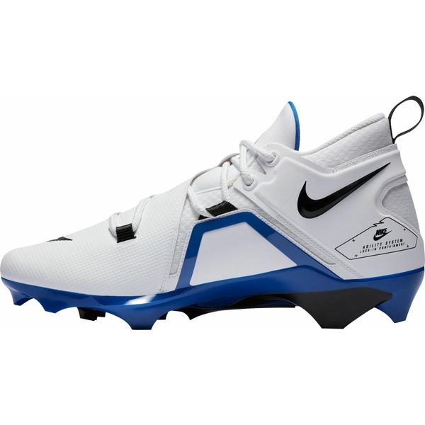 ナイキ シューズ メンズ サッカー Nike Men's Alpha Menace Pro 3 Mid Football Cleats White/Royal｜asty-shop2｜03