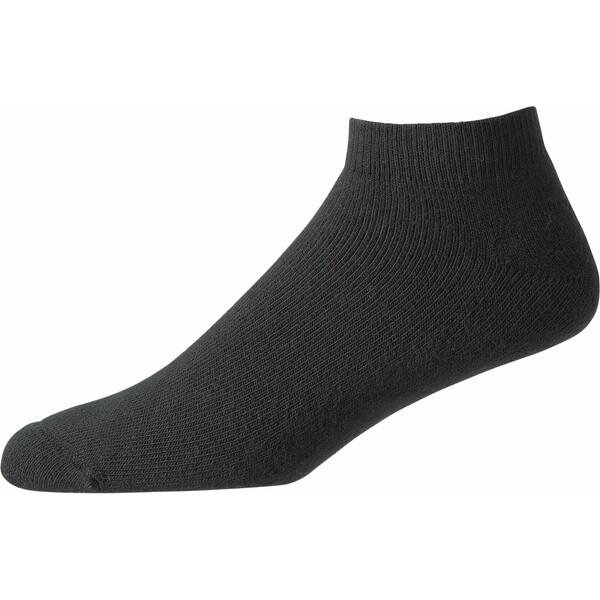 フットジョイ 靴下 アンダーウェア メンズ FootJoy Men's ComfortSof Sport Golf Socks - 6 Pack Black/White/Tan｜asty-shop2｜02