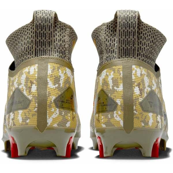 ナイキ シューズ メンズ サッカー Nike Men's Alpha Menace Elite 3 Travis Kelce Mid Football Cleats Gold/Red｜asty-shop2｜05