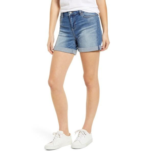 人気の リバプール カジュアルパンツ ボトムス レディース Liverpool Vickie Roll Cuff Denim Shorts Mendoza, 海上郡 13c97699