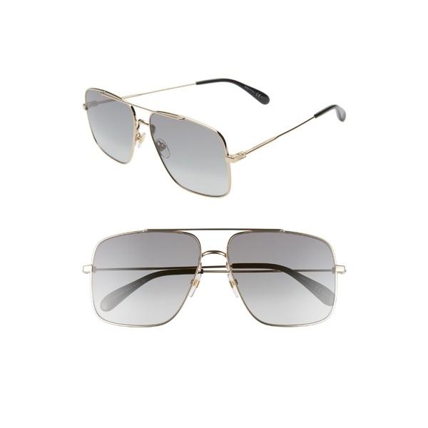 ジバンシー サングラス アイウェア アクセサリー メンズ Givenchy 61mm Square Metal Sunglasses Gold Miraytrans Ru