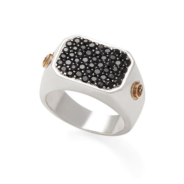 【オンラインショップ】 エフィー リング アクセサリー レディース Sterling Silver Black Sapphire & Diamond Ring - Size 10 Black 指輪