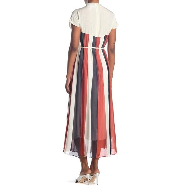 公式 正規品 ヒューゴボス ワンピース トップス レディース Dalentina Short Sleeve Striped Maxi Dress Open White 超特価セット Ismailimmobilier Com