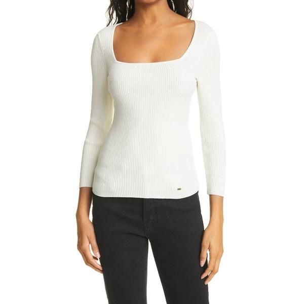 最大10 Offクーポン カットソー レディース テッドベーカー テッドベーカー Ivory Top Neck Square Rib レディース トップス カットソー Tシャツ カットソー