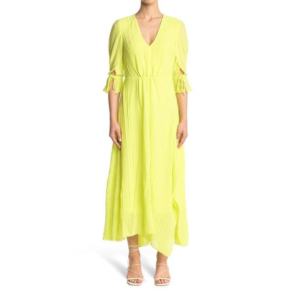 半価特売 スリーワンフィリップリム ワンピース トップス レディース V Neck Elbow Sleeve A Line Midi Dress Limoncella 限定版 Superiorrealtyofalabama Com