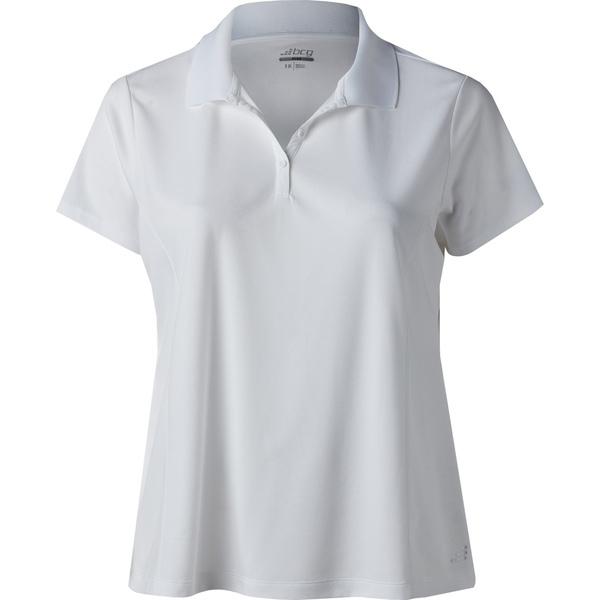ビーシージー シャツ トップス レディース BCG Women's Tennis Plus Size Polo Shirt White ノースリーブ