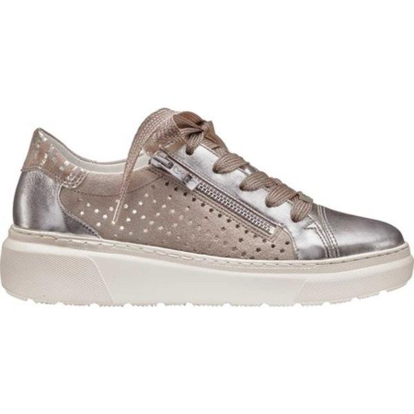お買い求めしやすい価格 アラ オックスフォード シューズ レディース Lanette Sneaker Women S Camel White Metallic Leather 国産 Www Skylanceronline Com