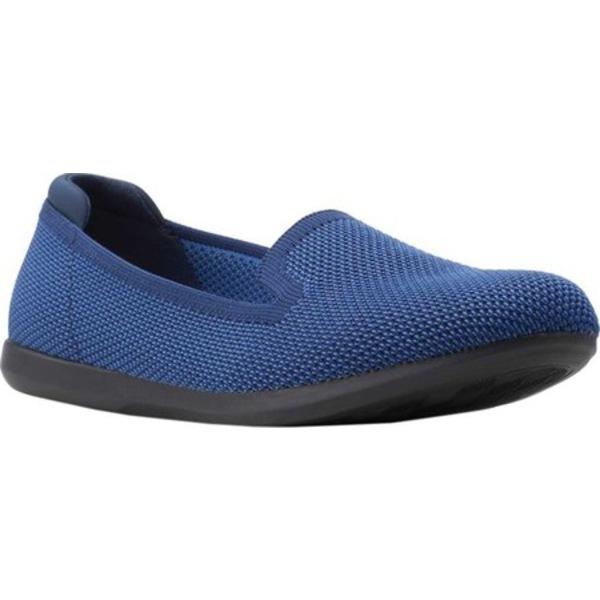 包装無料 送料無料 クラークス スリッポン ローファー シューズ レディース Carly Dream Knit Loafer Women S Navy Blue Knit 残りわずか 在庫限り超価格 Www Jaysomaney Com