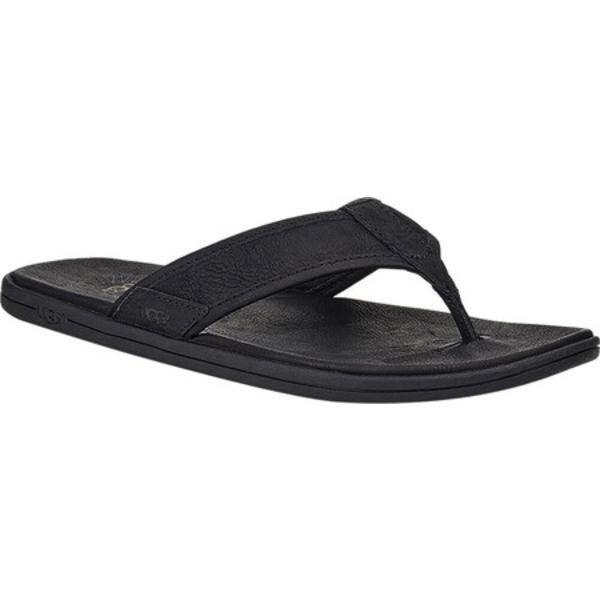 人気絶頂 アグ サンダル シューズ メンズ Seaside Light Flip Flop Men S Black Full Grain Leather 今だけ限定価格 Skylanceronline Com