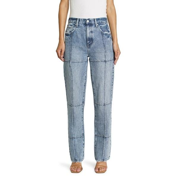 注目のブランド ピストーラ カジュアルパンツ Meridian Jeans Waist High Cotton & Hemp Patchwork Cassie レディース ボトムス チノパンツ
