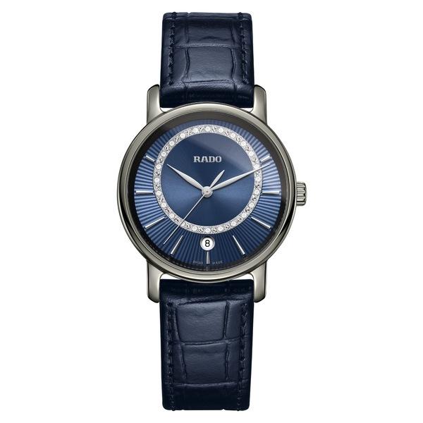 【 開梱 設置?無料 】 ラド 腕時計 アクセサリー レディース DiaMaster Diamond Leather Strap Watch, 33mm - 腕時計