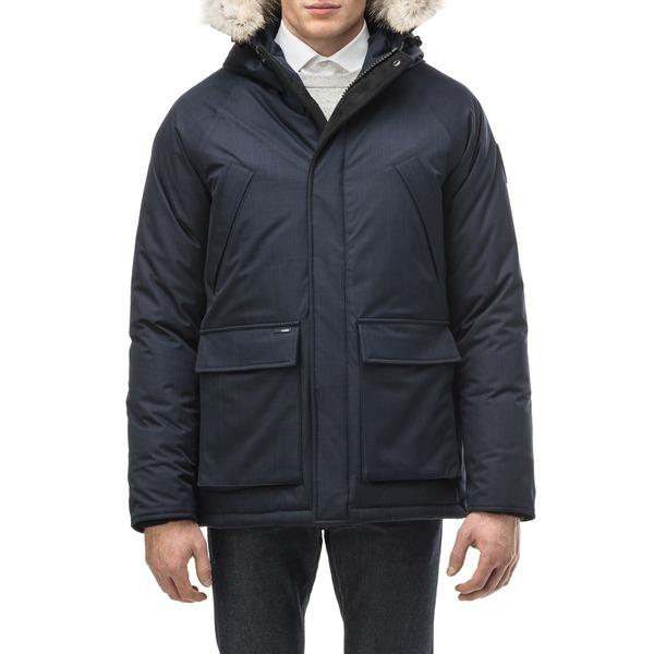 激安通販 メンズ アウター ジャケット ブルゾン ノビス ジャケット ブルゾン メンズ ノビス Heritage Navy Trim Fur Coyote Genuine With Parka Down ジャケット Affaires Sociales Gouv Cg