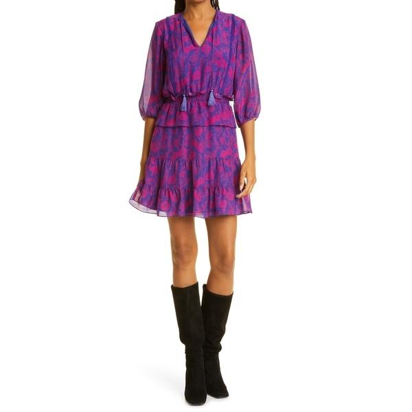 日本公式店 オートヒッピー ワンピース トップス レディース Nyla Tiered Silk Minidress 新規出店 Dev Visitatlantida Com