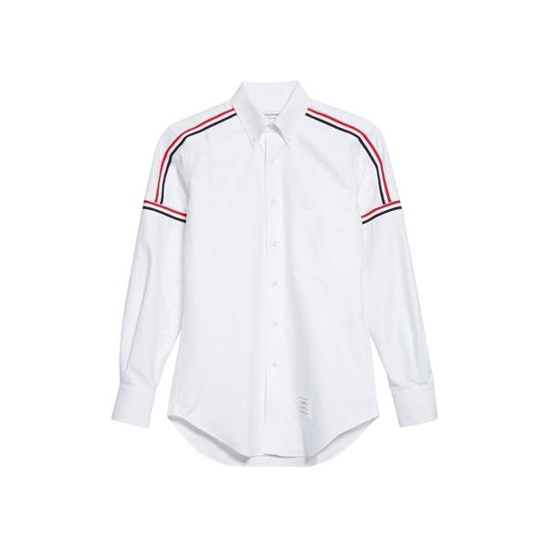 新規購入 シャツ トムブラウン シャツ メンズ トムブラウン トップス Shirt Sport Taped メンズ シャツ カジュアルシャツ