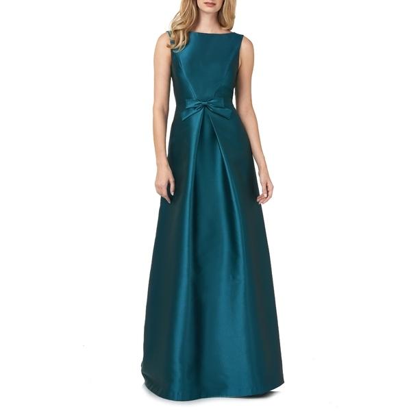 公式正規品 ワンピース レディース トップス ケイアンガー Twill Lola Gown Dark Bow Aqua A Line 買蔵 大久保店 Chocolatesaspen Com Br