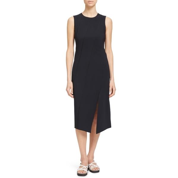純正超高品質 セオリー ワンピース トップス レディース Bias Exposed Seam Sleeveless Midi Dress Black 直販割引 Ismailimmobilier Com