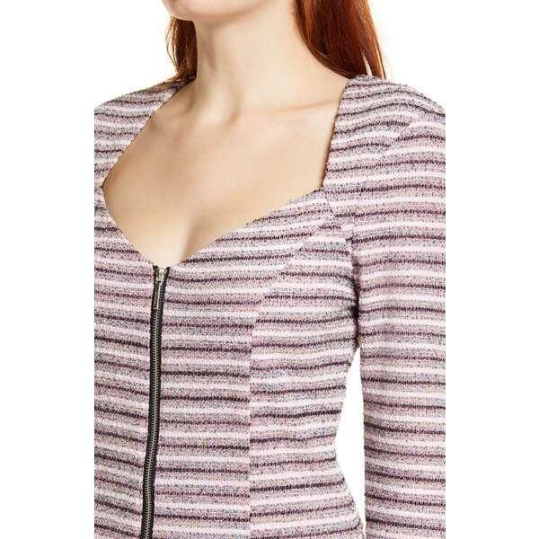 ベベ ワンピース トップス レディース Tweed Zip Front Minidress ２０１３新発