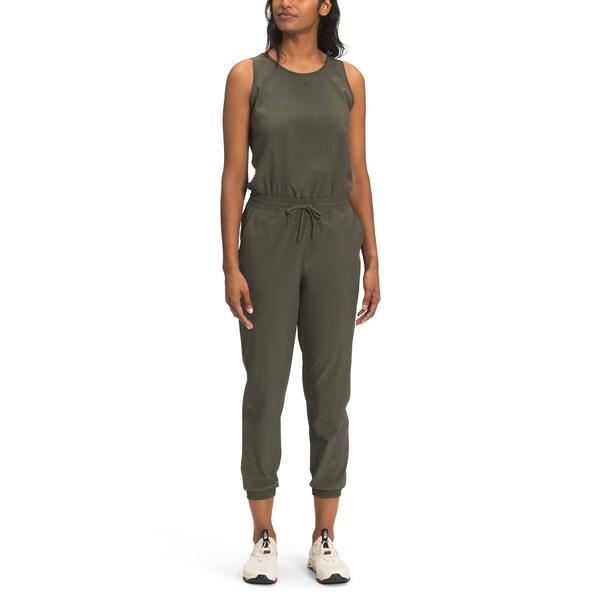 ギフト ノースフェイス ワンピース トップス レディース Never Stop Wearing Jumpsuit New Taupe Green 売れ筋オンライン Gaains Com