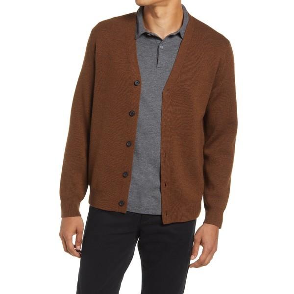 注目ショップ ブランドのギフト クラブ モナコ Heather Brown Cardigan Wool Stripe メンズ アウター ニット セーター モナコ クラブ ニット セーター メンズ トップス Hardtimegear Com