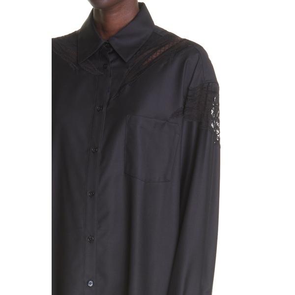 超歓迎 Oversize Cutout Lace Flame レディース トップス シャツ ピーター ドゥ シャツ レディース ピーター ドゥ Wool Shirt Blend Tシャツ カットソー