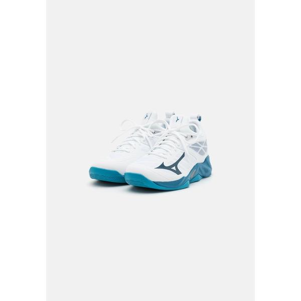 ミズノ シューズ メンズ バスケットボール WAVE DIMENSION - Volleyball shoes - white/moroccanblue/silver｜asty-shop2｜02