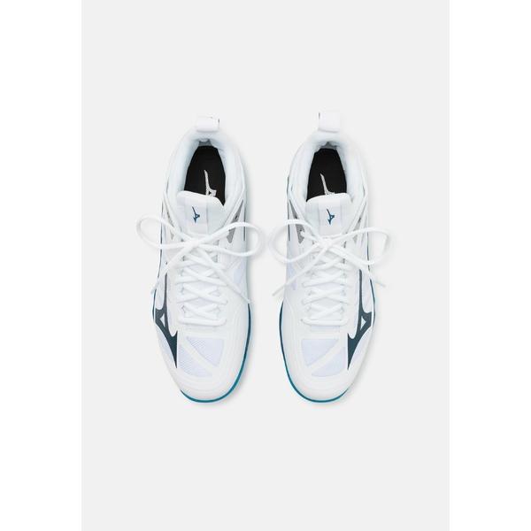 ミズノ シューズ メンズ バスケットボール WAVE DIMENSION - Volleyball shoes - white/moroccanblue/silver｜asty-shop2｜04