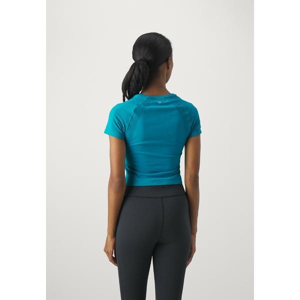 スウェッティベティ トップス レディース テニス ATHLETE CROP SEAMLESS WORKOUT - Sports T-shirt - future blue｜asty-shop2｜03