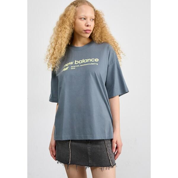 ニューバランス Tシャツ レディース トップス LINEAR HERITAGE TEE - Print T-shirt - graphite｜asty-shop2｜04