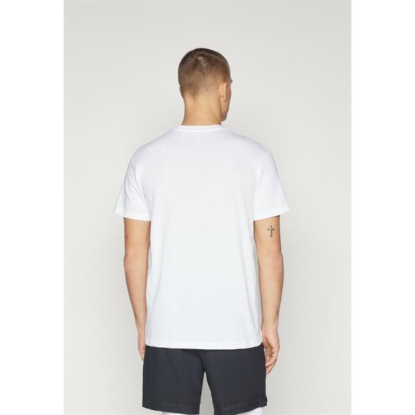 アンダーアーマー トップス メンズ バスケットボール LOGO REPEAT  - Sports T-shirt - white/black｜asty-shop2｜03