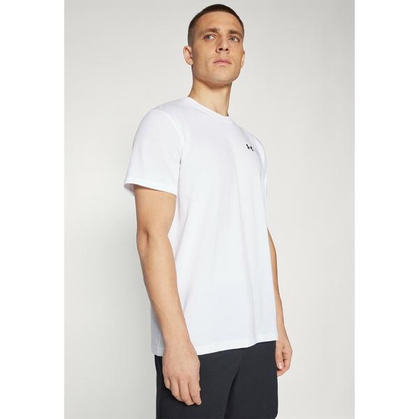 アンダーアーマー トップス メンズ バスケットボール LOGO REPEAT  - Sports T-shirt - white/black｜asty-shop2｜04
