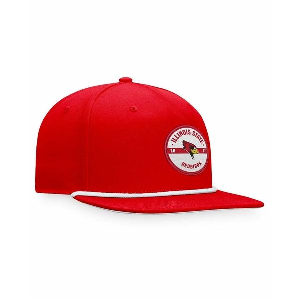 トップ・オブ・ザ・ワールド 帽子 アクセサリー メンズ Men's Red Illinois State Redbirds Bank Hat Red｜asty-shop2｜04