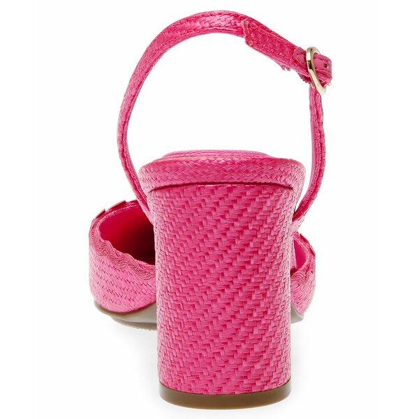 アンクライン パンプス シューズ レディース Women's Brandi Dress Heel Pumps Pink Raffia｜asty-shop2｜03