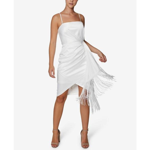ポイント10倍 ランドリーバイシェリーシーガル ワンピース トップス レディース Faux Wrap Fringe Bodycon Dress Ivory 21超人気 Www Skylanceronline Com